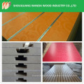 one side melamine faced slotted/grooved mdf